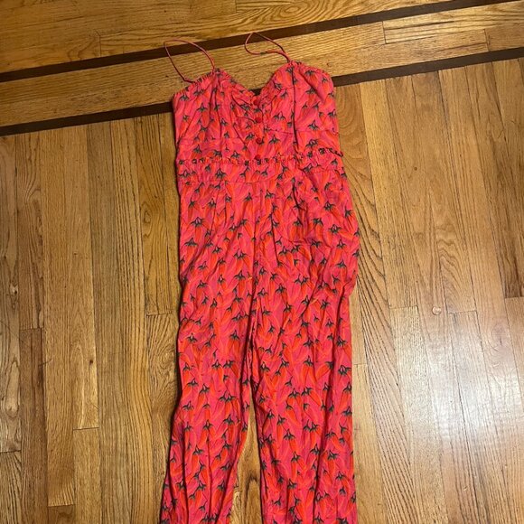 FARM Rio Red Jumpsuit - Picture 3 of 4